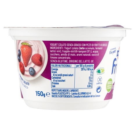 Fruyo Ai Frutti di Bosco 0% Grassi, 150 g